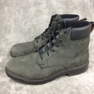 Blundstone Rustic Black Lace Up Leather Boots AU 10.5 Mens USA 11.5